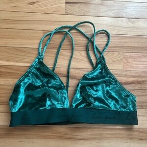 Victoria’s Secret Velvet Teal Triangle Bra
